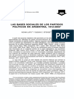 Lupu y Stokes - Las Bases Sociales de Los Partidos Políticos en Argentina 1912-2003