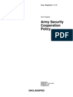 AR 11-31 Army Security Cooperation Policy