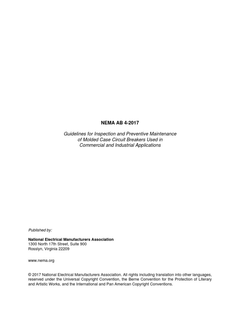 Guidelines For Inspection and Preventive Maintenance of MCCB | PDF ...