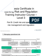 Indonesia Certificate in Banking Risk and Regulation Training Instructor Course - Level 3