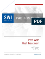 SWI Procedure Post Weld Heat Treatment For Astm A105 Steel PDF