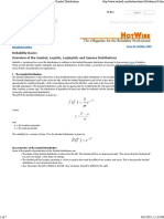 Reliability Basics Overview of The Gumbel, Logistic, Loglogistic and Gamma Distributions