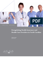 Deregulating Health Insurance and Health Care Providers in North Carolina