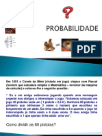 A divisão das 60 pistolas entre Pascal e o Conde de Méré