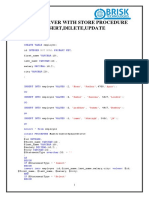 SQL Server Store Procedures Insert Update Delete Select