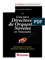 Guía para Directores de Orquestas Noveles en Venezuela José Calabrese