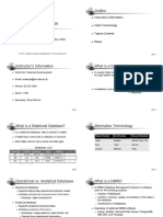 DBMS entities