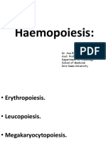 Haemopoiesis:: Dr. Anu Elizabeth Joy Asst. Professor Department of Physiology School of Medicine Dire Dawa University