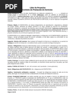 Contrato Prestación Servicio Proyecto Arquitecto