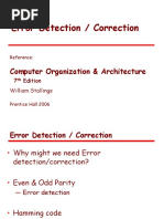 Error Detection / Correction: Computer Organization & Architecture