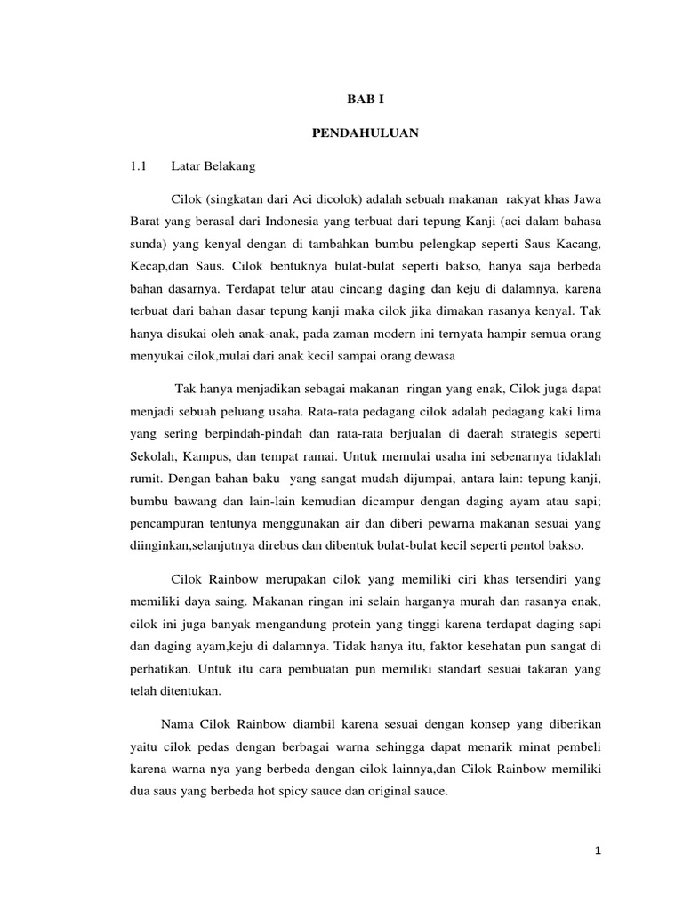 Proposal Cilok