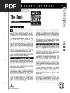 *BODY PGRN5 (Penguin Readers (Graded Readers)) King，Stephen Penguin Readers Level 5 The Body (Penguin Readers (Graded