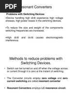 Resonant Converters: Problems With Switching Devices