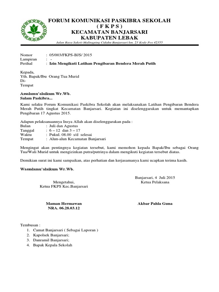 Download 95+ Contoh Surat Izin Sekolah Untuk Orang Tua Terbaru Gratis