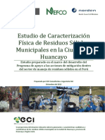 1b Estudio de Caracterizacion Fisica de Residuos Solidos Municipales en La Ciudad de Huancayo