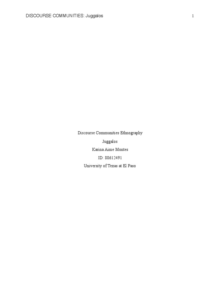 Understanding the Juggalo Subculture | PDF | Entertainment (General)