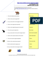 Kids Print Animal Records PDF