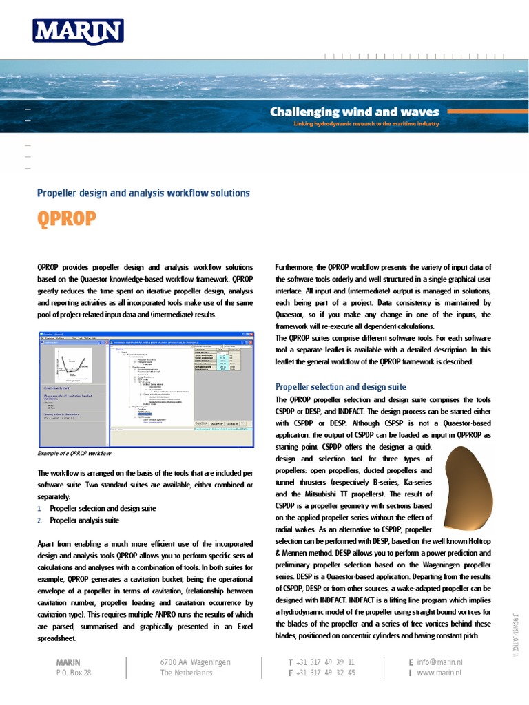 Qprop Propeller Design and Analysis Workflow Solutions PDF