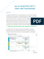 Novedades en AutoCAD 2017