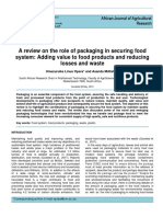 A Review On The Role of Packaging in Securing Food System: Adding Value To Food Products and Reducing Losses and Waste