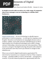 The Nine Elements of Digital Transformation
