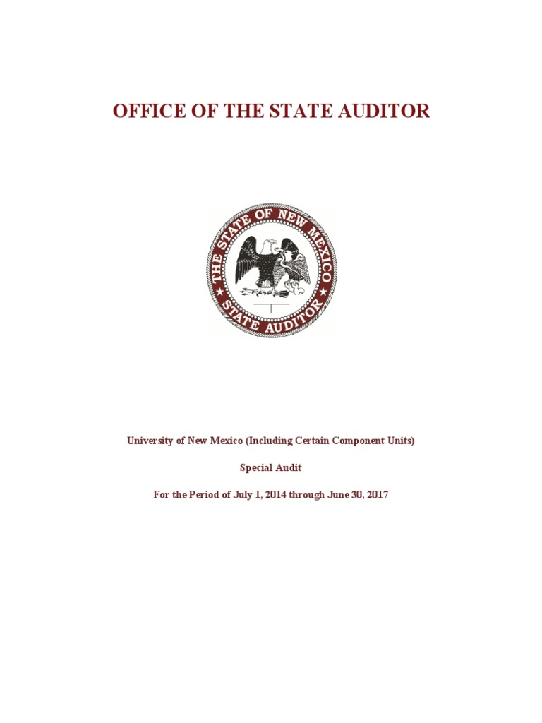 UNM Special Audit Findings 2014-2017 | PDF | Fundraising | Internal Control