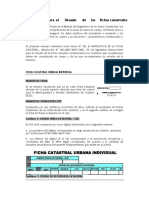 Llenado de Ficha Catastral