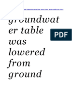 Groundwat Er Table Was Lowered From Ground: Ey-Ty1Adhli8T45Fhdnzkob