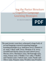 Exploring The Factor Structure of Cognitive Language Learning Strategies