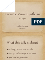 Carnatic Music Synthesis