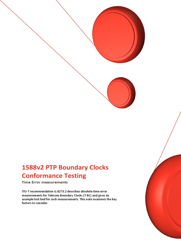PTP Boundary Clock Testing Overview | PDF | Clock | Network Switch