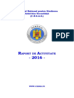 Raport CNSAS 2016