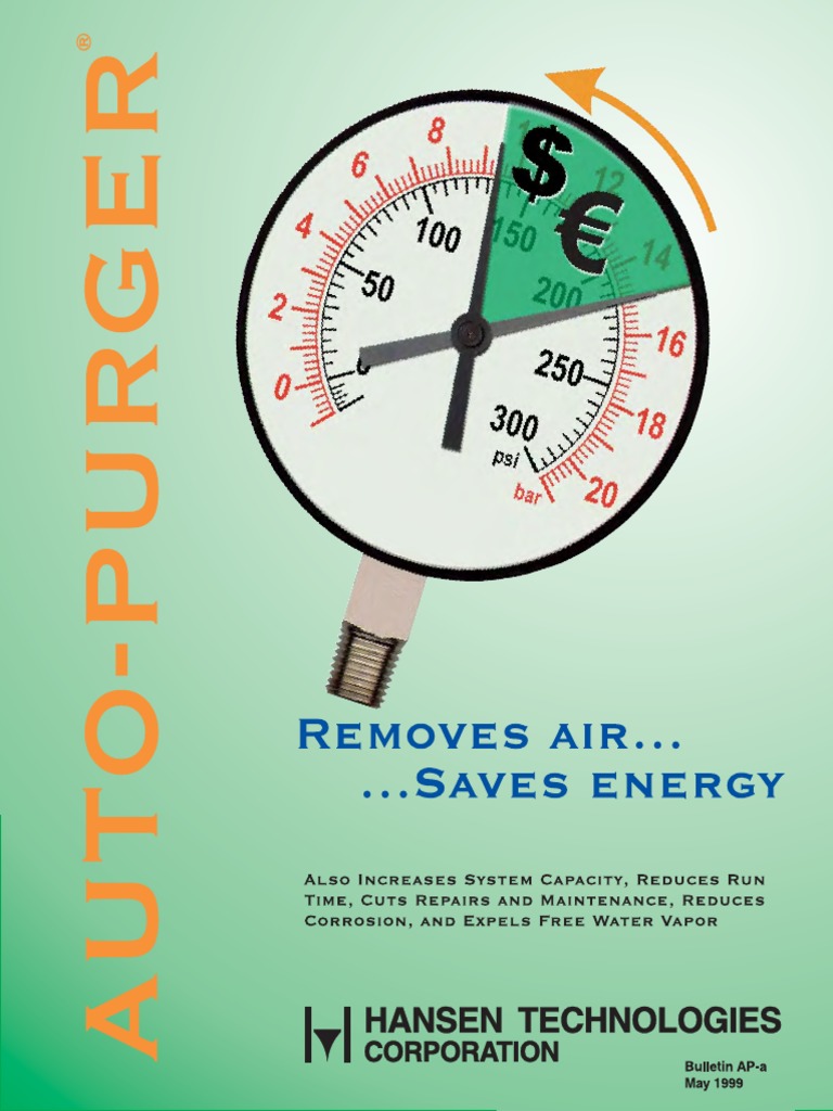 Hansen Refrigerant Auto Purge R Brochure PDF Heat Exchanger