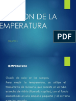 Medicion de La Temperatura