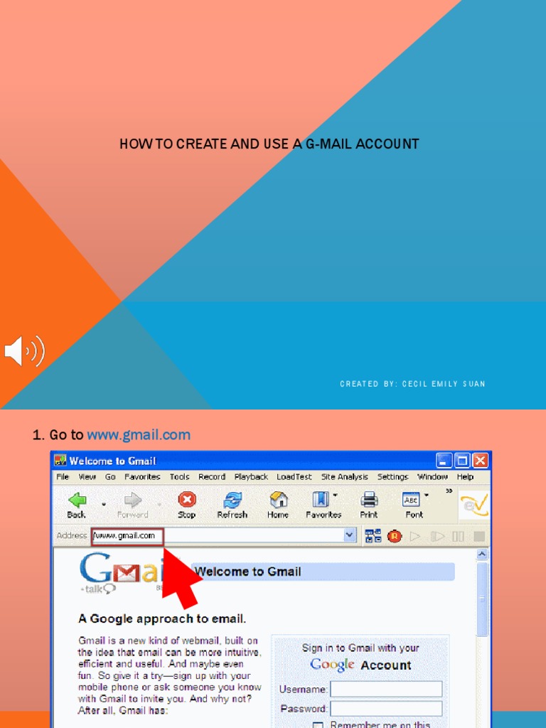 Create and Use a Gmail Account | PDF | Gmail | Computer Security