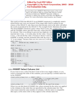 Chapter 2: Inserting: INSERT Select Column List