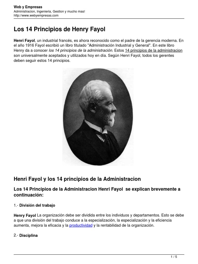 los14principiosdehenryfayol.pdf Disciplinas Salario