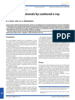 Detection of Minerals by Scattered X-Ray Radiation