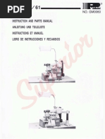 Instruction and Parts Manual Anleitung Uno Teileliste Instructions Et Manuel Libro de Instrucciones Y Recambios