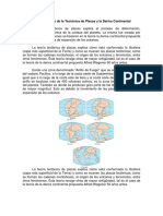 La Teoría de La Tectónica de Placas y La Deriva Continental 1