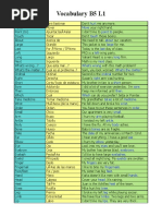 Vocabulary B5