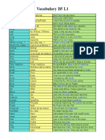 Vocabulary B5