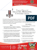 Convocatoria del primer congreso regional del Valle Del Mezquital