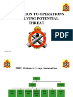 Transition To Operations Involving Potential Threat: 55B40A03 VG#1