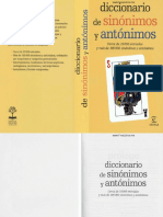 Idiomas - Diccionario de Sinonimos y Antonimos Del Español