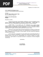 SENA Carta de presentación