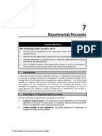 Departmental Accounts: Learning Objectives
