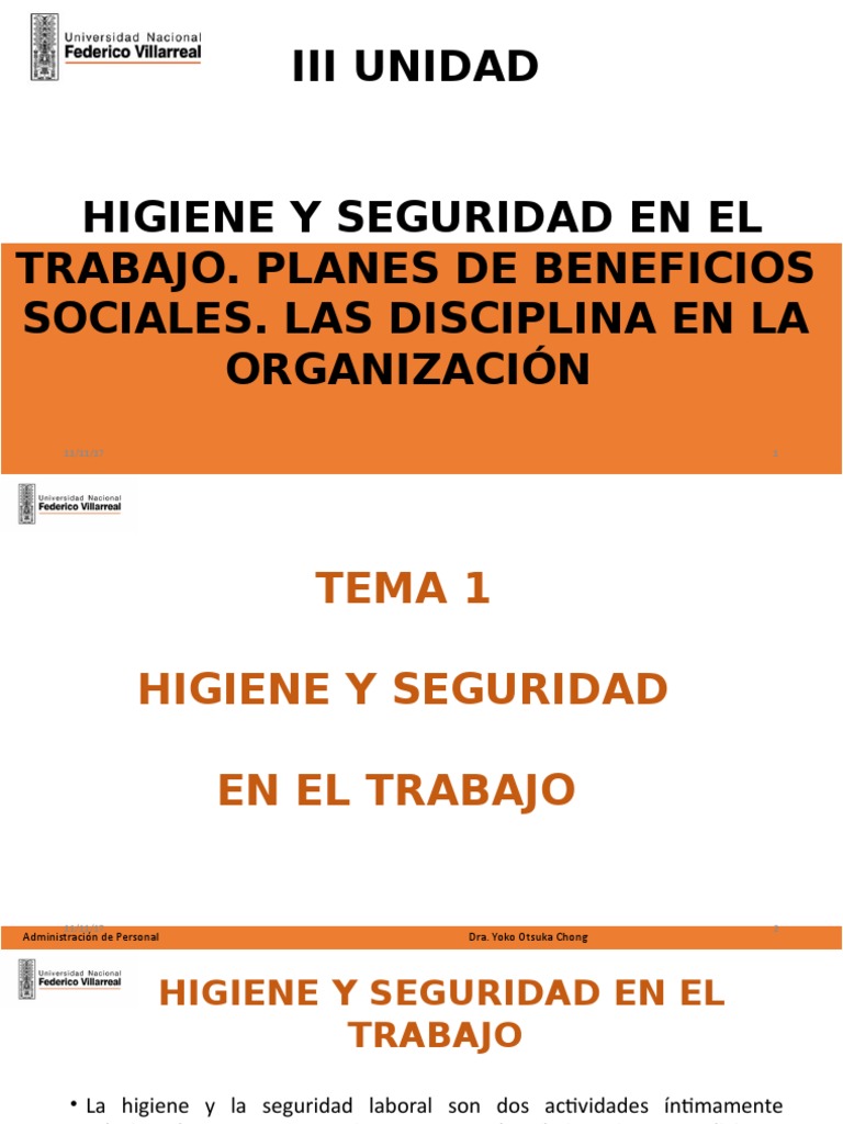 Higiene y Seguridad en El Trabajo | PDF | Seguridad y salud ocupacional ...