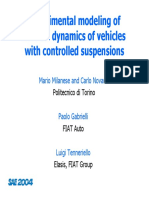 Experimental Modeling of Vertical Dynamics of Vehicles With Controlled Suspensions