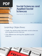 Social Sciences and Applied Social Sciences